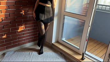 Preview 1 of Pardh Bakard - Pantyhose. Under the beautiful sunset light,  my hot body longs for you! Come to me!