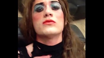 Preview 4 of Sex Fuck Ing - Tranny with cucumber   HUGE cumshot
