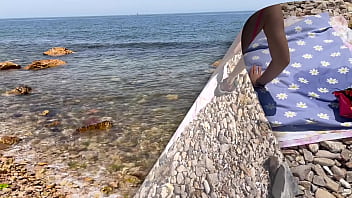 Preview 2 of Crot Xx Russia - I found some random guy at the beach to fuck me