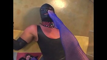 Preview 2 of Big Dad Penis - Cunnilingus in leather pvc and fishnet stockings
