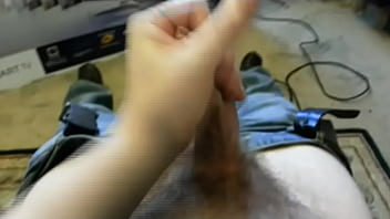 Preview 2 of Sftxearsa - Jerking off my uncut cock until it cums,  foreskin