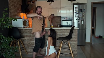 Preview 3 of Www Porno Fotki - The cuckold&#039_s naughty wife cheats on him while he&#039_s not looking and gives a juicy blowjob to his best friend - 2.56