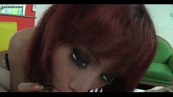 Preview 2 of Gif File - Excited redhead shemale gets butthole nailed