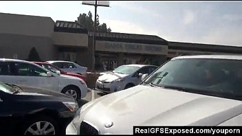 Preview 1 of Lana Rhoads Husband - Car Handjob While Driving