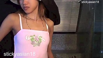 Preview 2 of Aspa Indian - Slutty Thai Tia 18 has to suck cock in her swimsuit