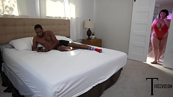 Preview 1 of Smp Pacaran - REDHEADED PAWG WITH HUGE TITS GETS RAILED BY BLACK COCK