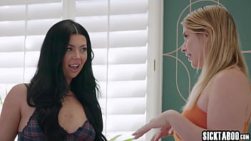 Preview 1 of Mom Sisters Pregnant - Big ass teen Holly Day learned from the best and she enjoyed lesbian sex with Serene Siren