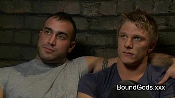 Preview 2 of Girlfuck Bloody - Tied up to a bed waxed gay anal fucked