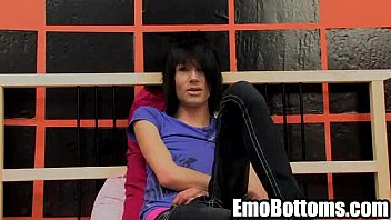 Preview 1 of Hindi Xxxn Carton - This black haired punk twink hottie is jerking his cock off