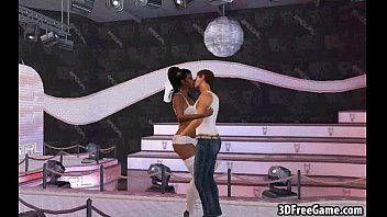 Preview 1 of Jessica Rodrigez - This sexy big tit 3D ebony babe is getting fucked
