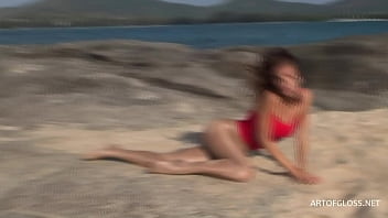Preview 2 of Ghot Fucking Pic - Monika in very shiny pantyhose from artofgloss . net