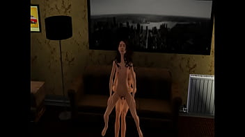 Preview 2 of Cum For Flash - Sims Strip Show 5