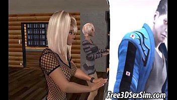 Preview 4 of Femdom Goddess Feet - Devil jerry fucking two sexy 3D cartoon blondes