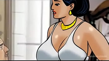 Preview 3 of Sunny Lion Pussy Suck - Velamma Episode 23 - Dessert For Three