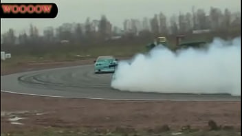 Preview 3 of Hot German In Stockings - Hot Girl Boobs out on a Toyota Supra Drift FULL - Video Dailymotion.FLV