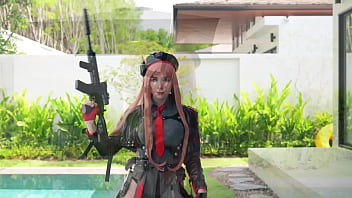 Preview 1 of Pure Nose - Rapi from The Nikke Goddess of Victory Rough Fucks,  Deepthroats and Gets Big Ass Cumshot - Cosplay