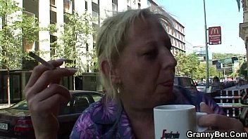 Preview 2 of Horror Night Fuck Movies - Moaning granny rides his young rod
