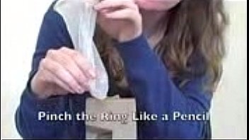 Preview 2 of Faxe Kantor - Girl Showing FEMALE CONDOM - YouTube.3GP