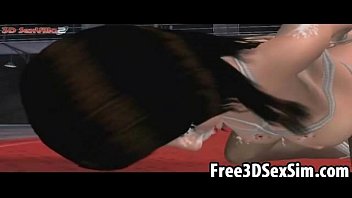 Preview 4 of Teens Wanna Have Fun Com - Tied up 3D babe getting toyed and fucked hard