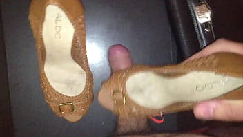 Preview 3 of F F - Cum in my roommate platform heels 01