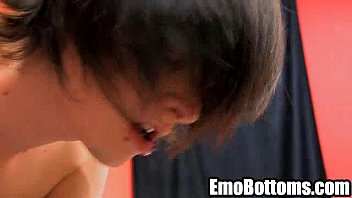 Preview 2 of Huge Cock Hot Teen - Two sexy emo twinks are having some hot anal sex