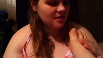 Preview 2 of Abuses Of Teen Sister - Me sucking and licking toes