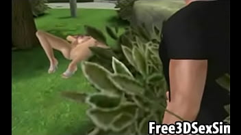 Preview 2 of Yutube Indonesia - Sexy 3D cartoon blonde babe gets fucked in the park