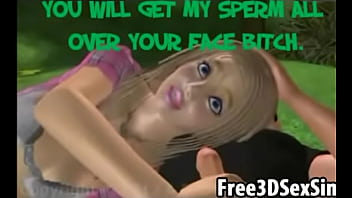 Preview 4 of Yutube Indonesia - Sexy 3D cartoon blonde babe gets fucked in the park
