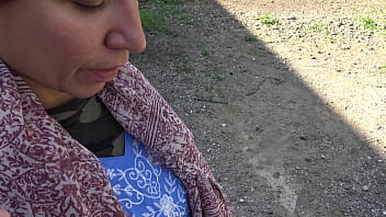 Preview 4 of Riding A Bull - A hornyTurkish muslim cuckold wife has sex in public with american soldier