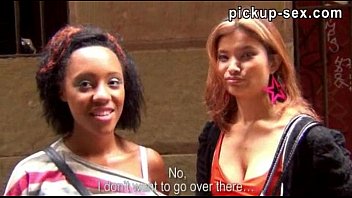Preview 1 of Pembantu Isap Kontol - Two european babes gets convinced and paid for threesome sex