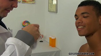 Preview 1 of Latina Black Massageshot - Dustin Fitch and Robbie Anthony