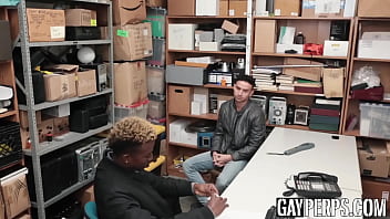 Preview 1 of Porno Vagin - Handsome gay caught stealing forced to suck and fuck BBC