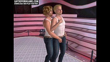 Preview 1 of Party Functions - Two sexy blonde 3D studs are sucking and fcuking