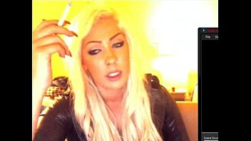 Preview 1 of Chinese Old Fuck Hillwood Fight - Michelle smoking for me on skype