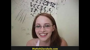 Preview 1 of Thanne Taylor - Slutty Teen Finds A Gloryhole Cock 27
