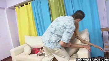 Preview 1 of Party Amateur Drug - Blonde tranny honey Sheyna gets fucked hard anally