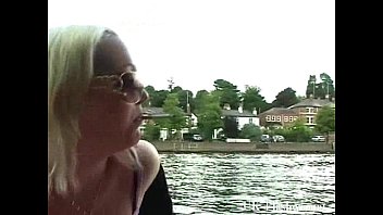 Preview 1 of Dad Vs Gilds - Sexy blonde babe Donna Dennieres naked boat trip and outdoor flashing