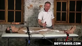Preview 4 of Cam4 Webcam - Saran wrapped hunk getting sucked and tugged