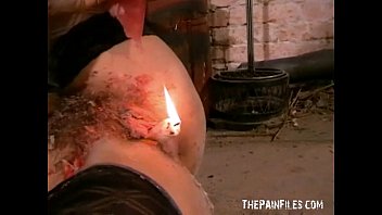 Preview 2 of Son Creampies Mom Hd - Crystel Lei ordered to hotwax her entire body and burn her own pussy