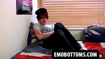 Preview 1 of Guy Homo 3gp King - To cum this sexy punky twink is rubbing his big cock