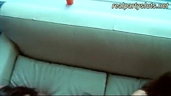 Preview 1 of White Girl And Voy - Real party sluts suck cocks and pounded hard in this orgy
