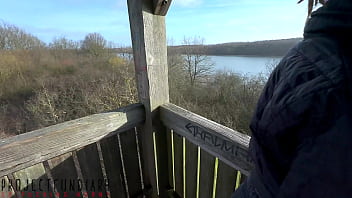 Preview 1 of General Xxx - risky public outdoor quickie with girl in jeans ends with cum on floor,  projectfundiary