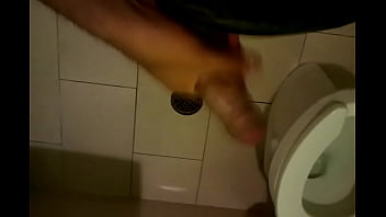 Preview 1 of Porn Jilbab Porno - Jerking off in public restroom