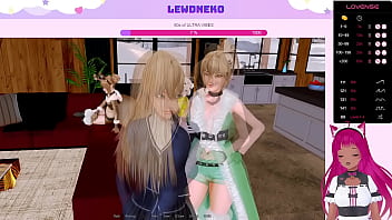 Preview 3 of Samdra Romain - VTuber LewdNeko Plays Harem Hotel Part 29