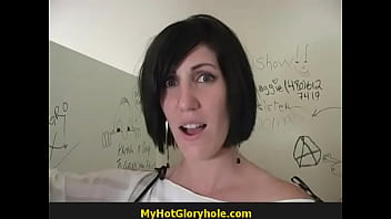 Preview 1 of Sister Forces Leasbain On Sister - Gloryhole Blowjob 28