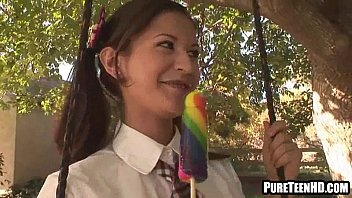 Preview 1 of New Sex Nappi - Sexy teenage sucking and tugging a cock