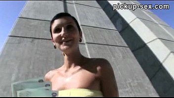 Preview 2 of Eva Tickle - Busty european babe earned quick cash for public sex