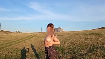 Preview 2 of Jayden Jameson - a girl with a beautiful body poses in a field
