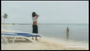 Preview 1 of Wwwindeacam - Sabrina Sweet Double Penetration Beach Party