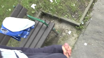 Preview 1 of Daru Sex Xxx - Handjob in Public Park
